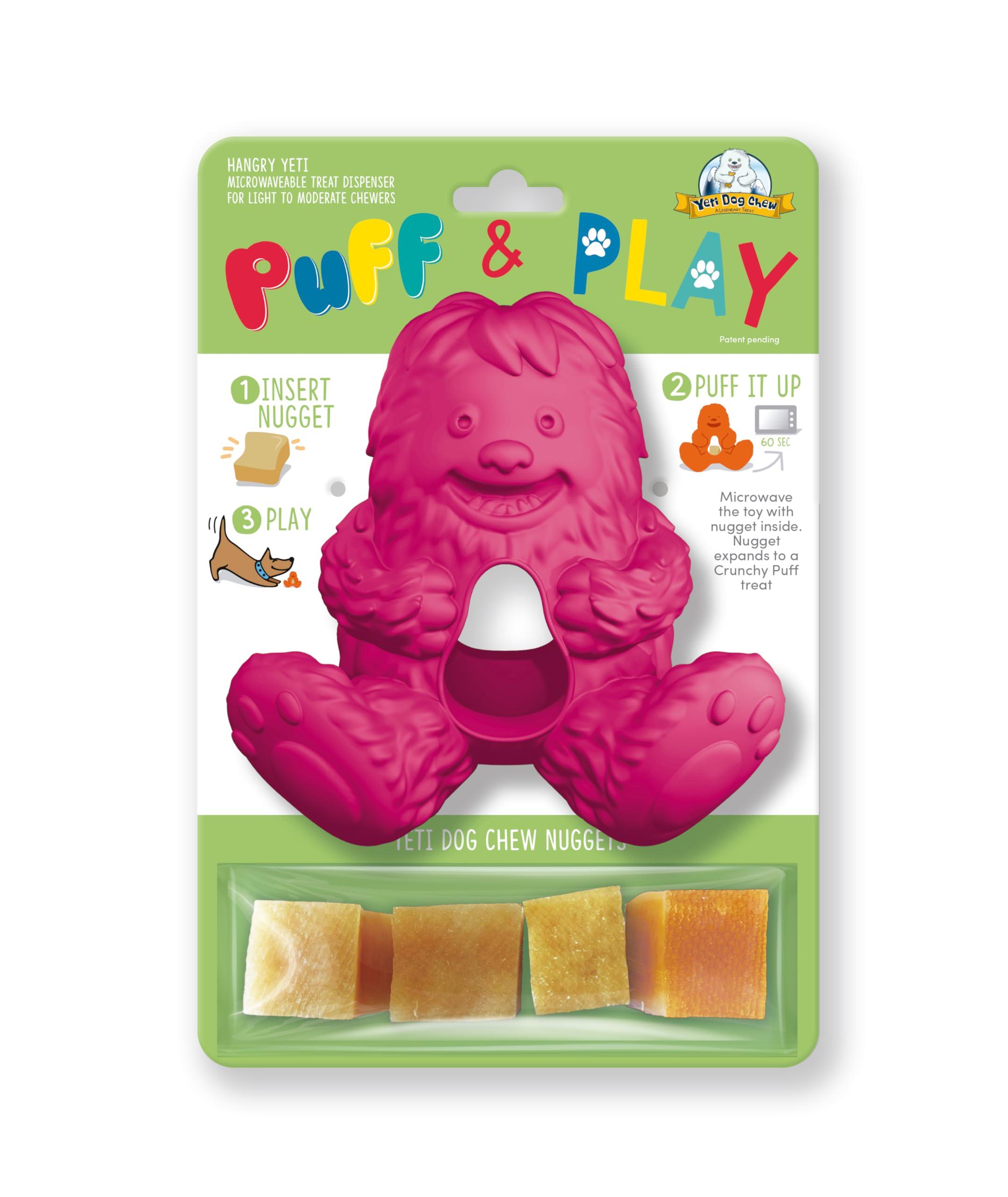 Yeti Puff & Play Yeti Dog Toy, Pink