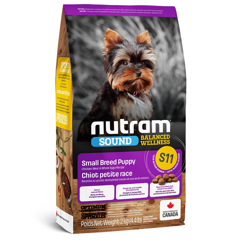 Nutram Sound S11 Balanced Wellness Chicken Meal & Whole Eggs Small Breed Puppy Dry Dog Food