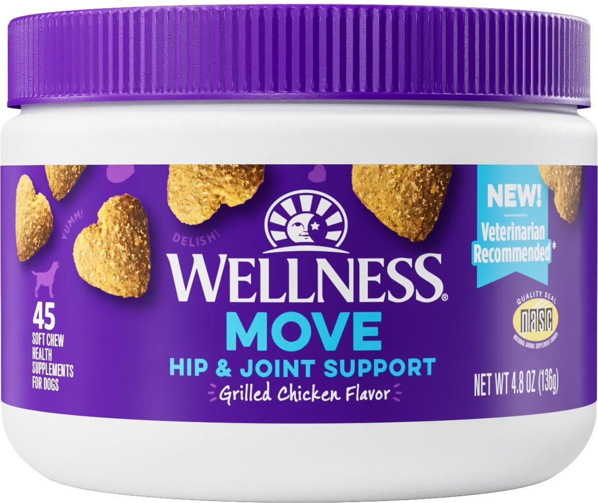 Wellness Move Hip & Joint Chicken Flavor Chew Dog Supplement