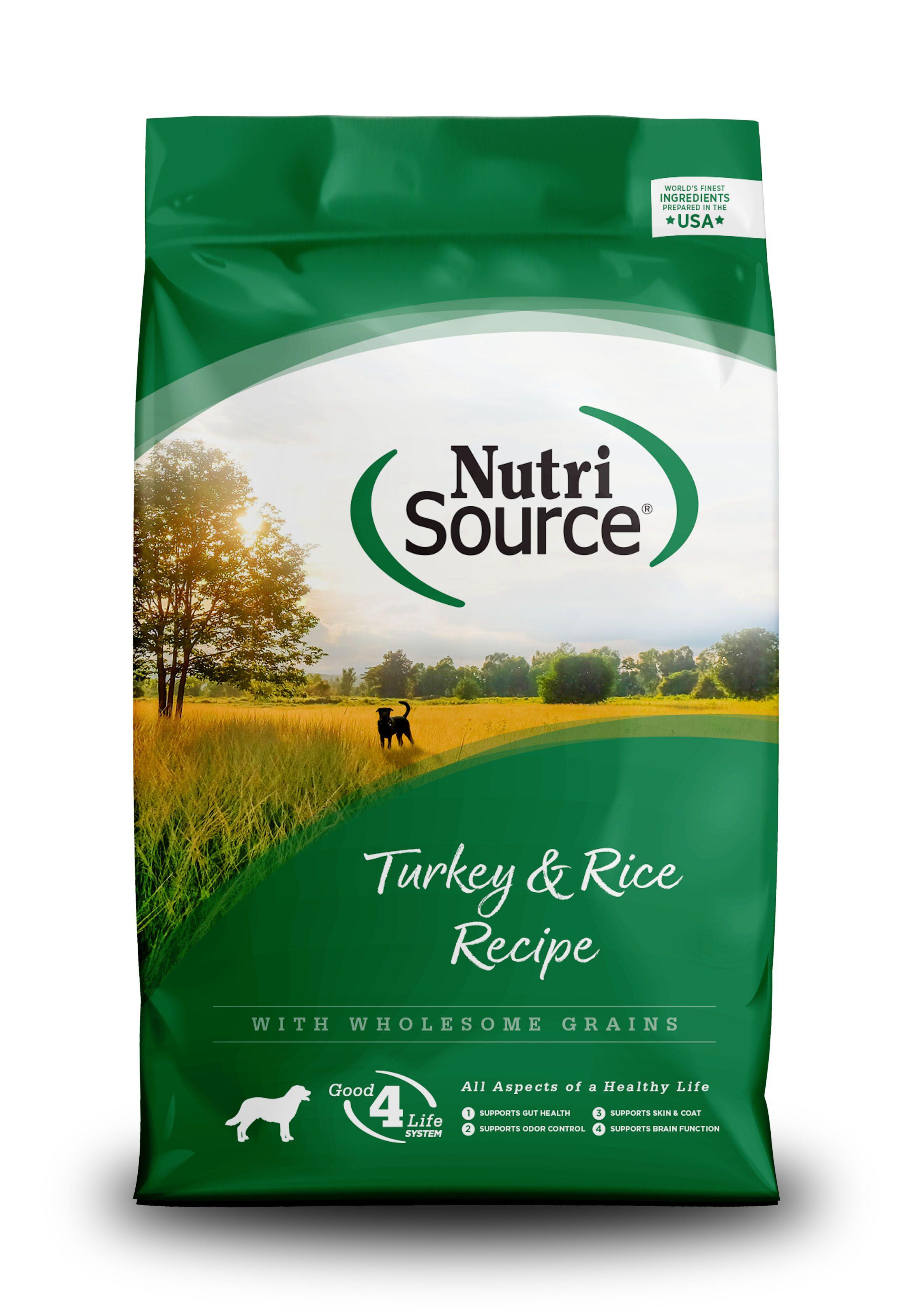 NutriSource Turkey & Rice with Wholesome Grains Dry Dog Food, 26-lb