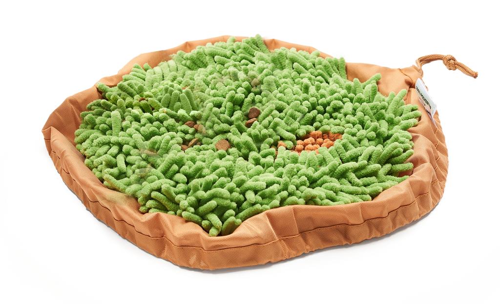Pet Parents Meadow Forager Bowl Dog Slow Feeder, Natural, 9-in