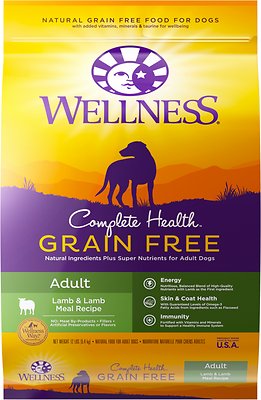 Wellness Complete Health Grain-Free Adult Lamb Dry Dog Food, 12-lb (**)