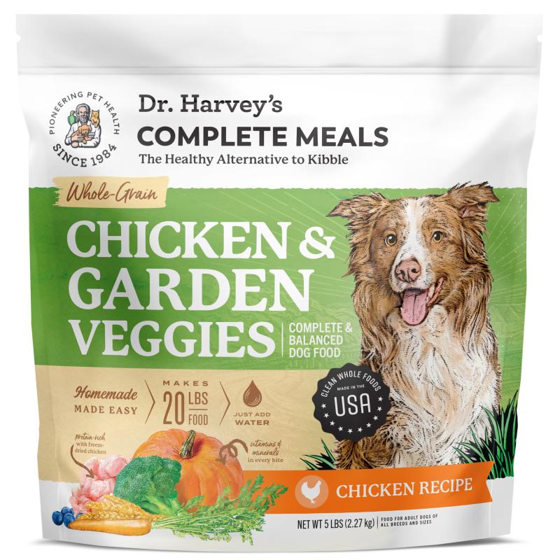 Dr. Harvey's Chicken & Garden Veggies Whole-Grain Dehydrated Dog Food, 5-lb
