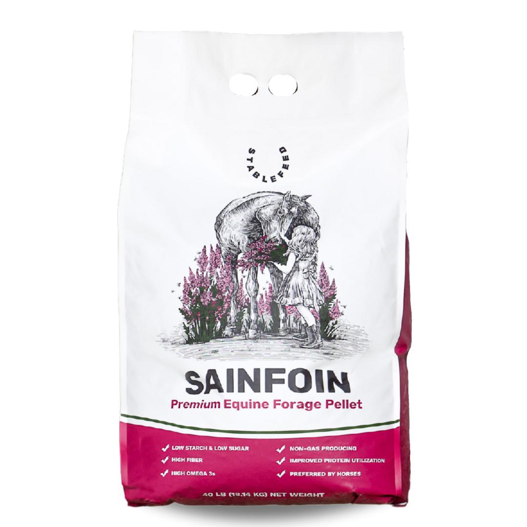 StableFeed Sainfoin Forage Pellets Horse Feed, 40-lb