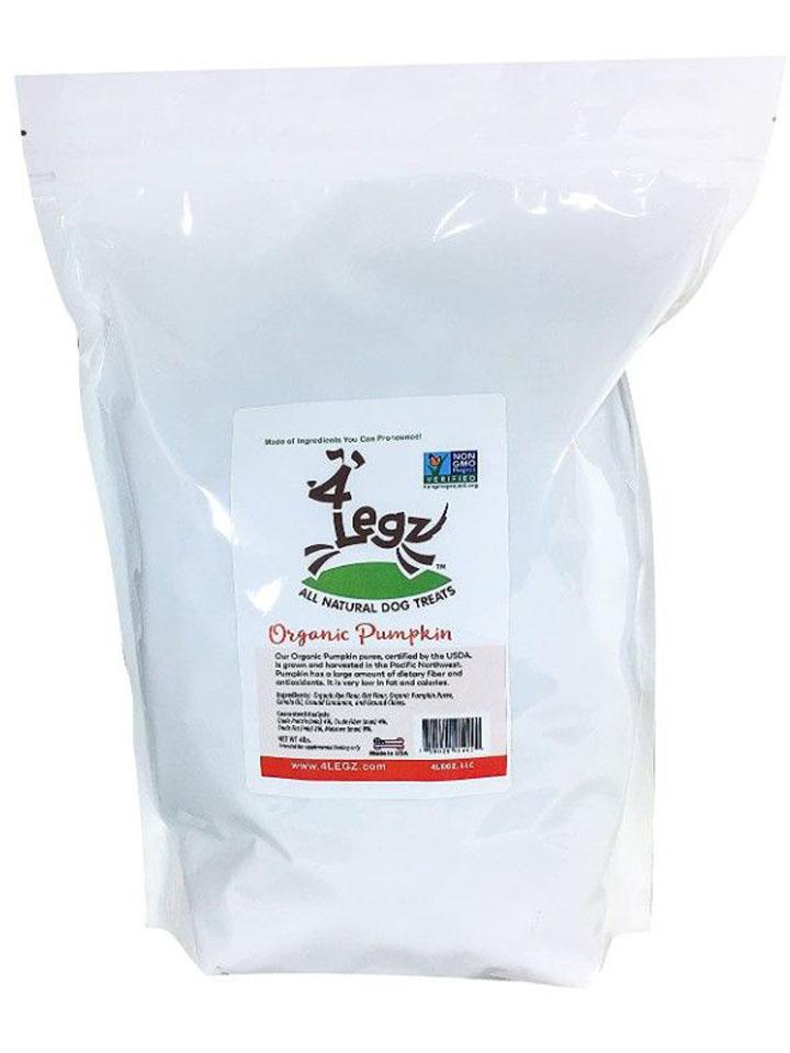 4Legz Organic Pumpkin Dog Treats, 4-lb