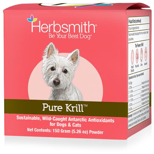 Herbsmith Pure Krill Powder Dog & Cat Supplement, 150-gram