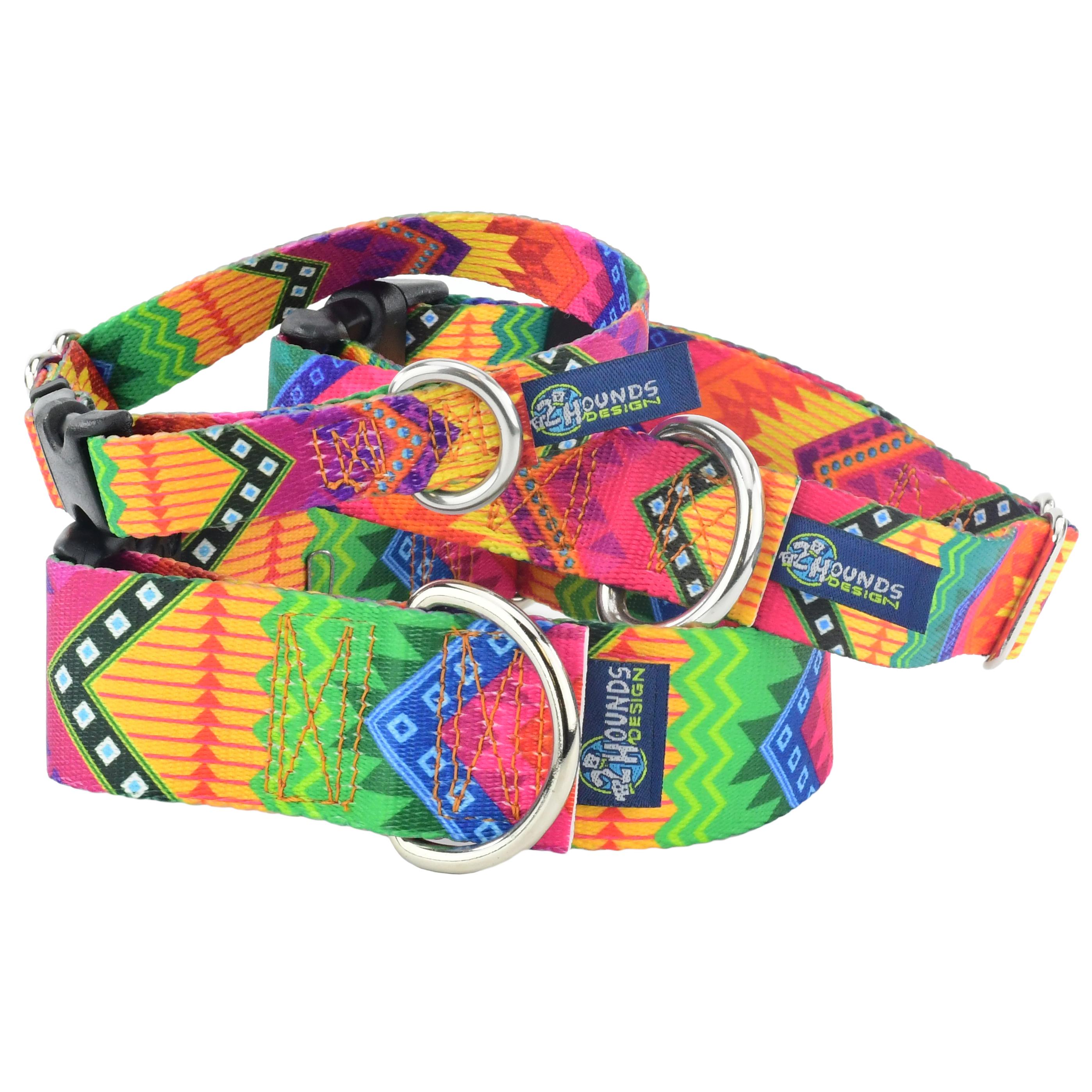 2 Hounds Design Keystone Martingale Dog Collar, Best Friends Forever, 1-in x 14-18-in