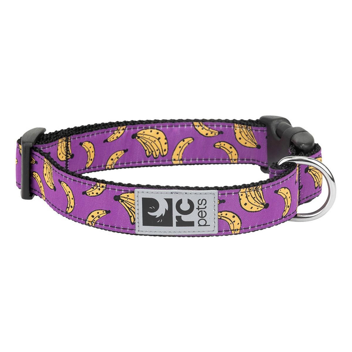 RC Pets Clip Dog Collar, Bananas, X-Small
