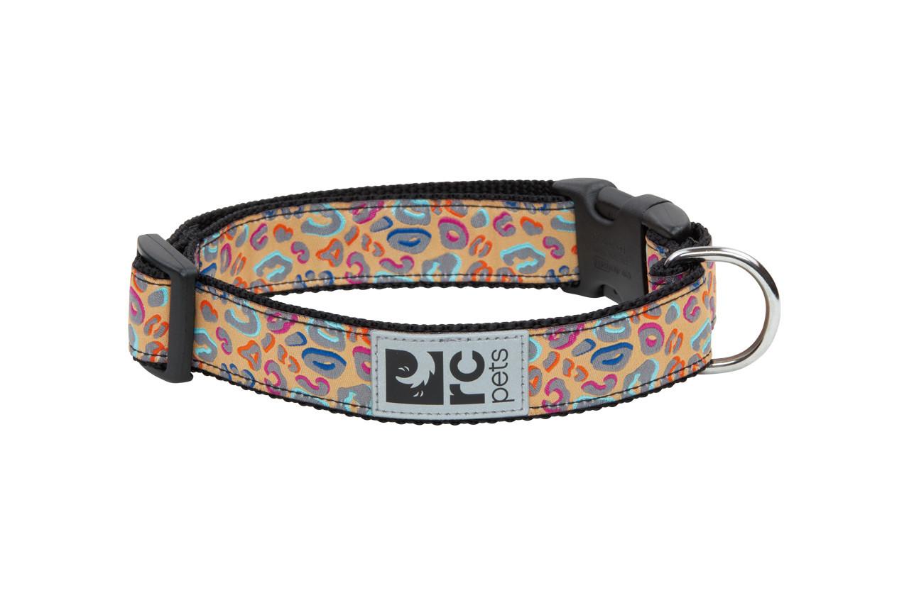 RC Pets Clip Dog Collar, Leopard, Small