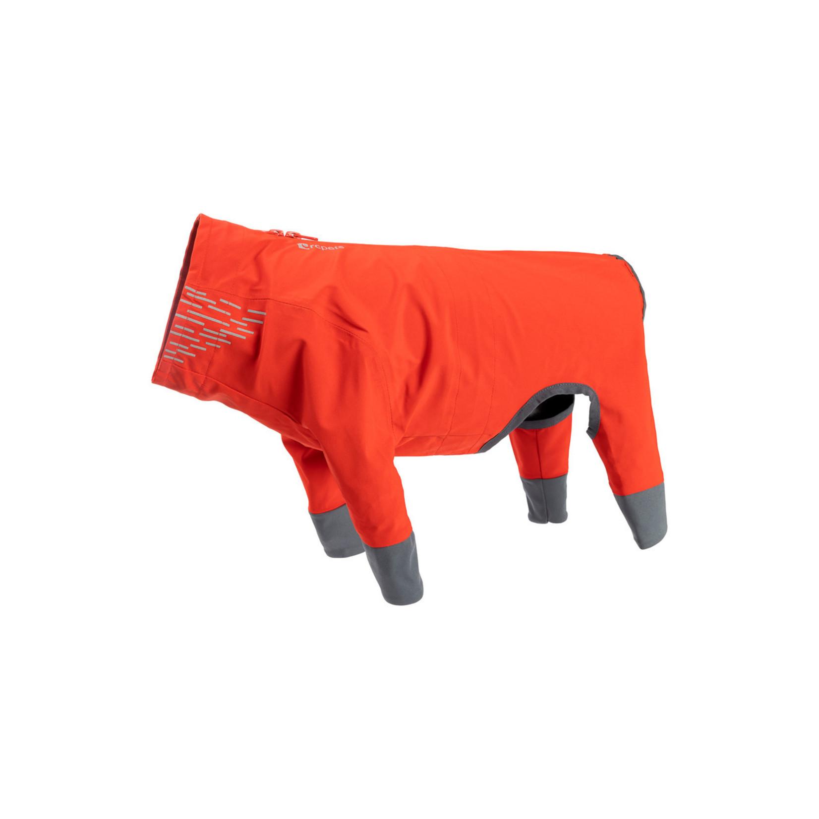 RC Pets Repel Rain Suit for Dogs, Goji Berry/Charcoal, 8