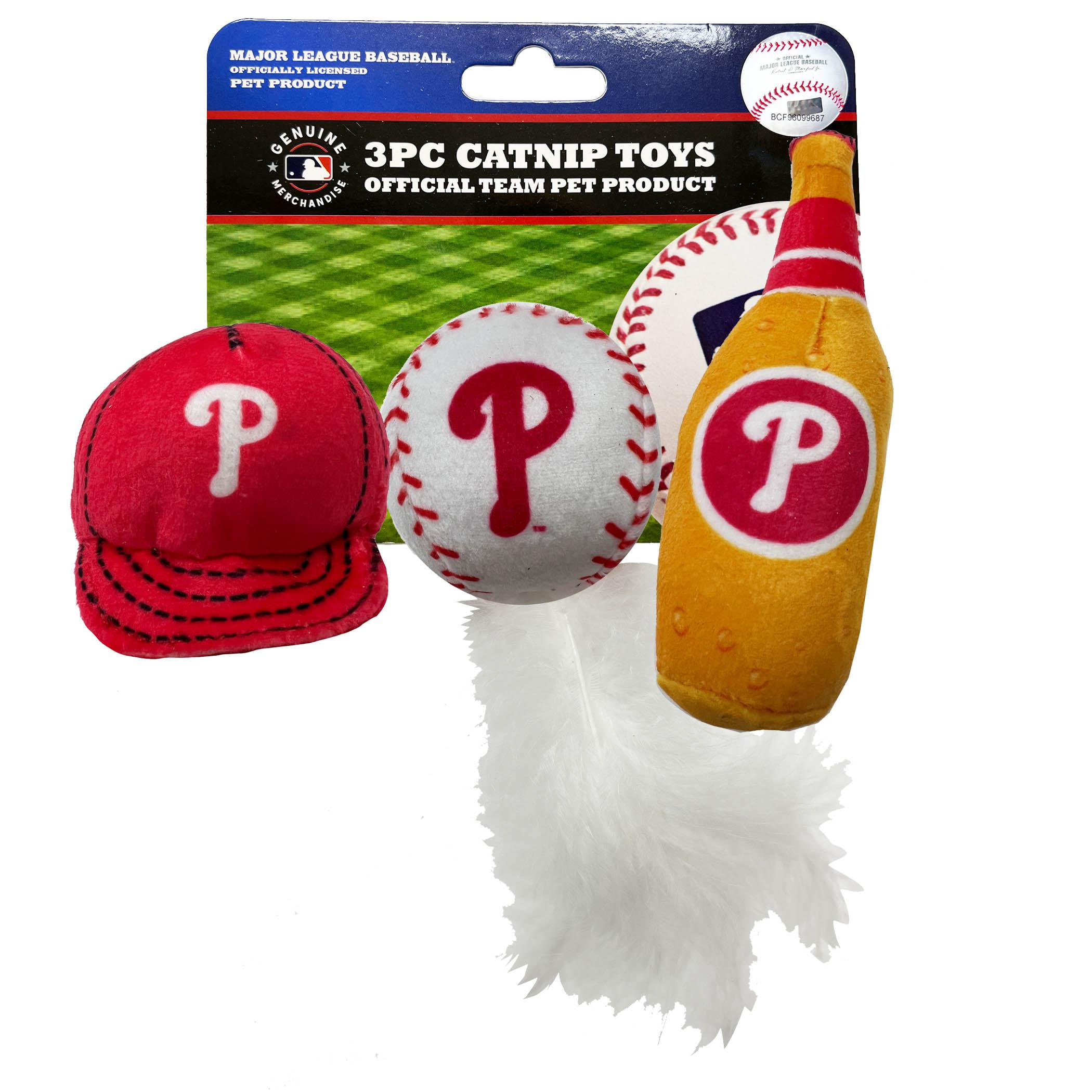 Pets First Philadelphia Phillies Catnip Cat Toy, 3-pk