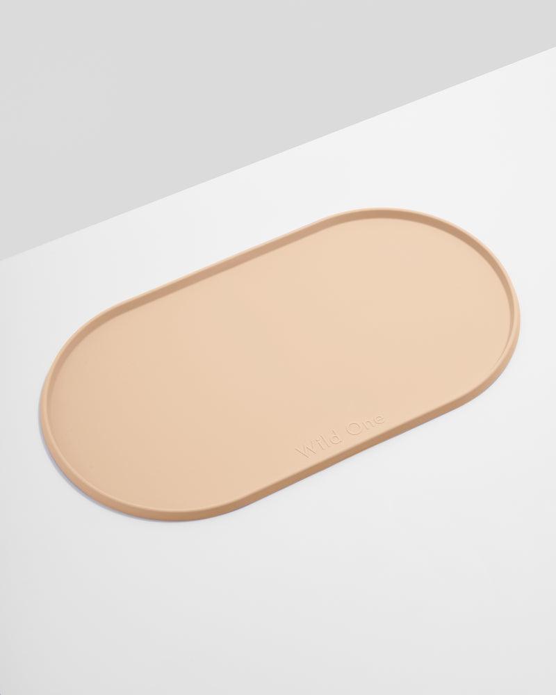 Wild One Dog Placemat, Tan, Small