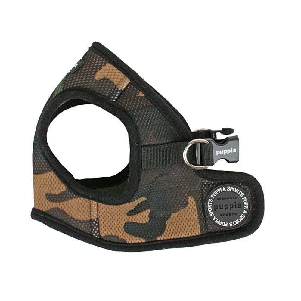 Puppia Soft Vest Harness B for Dogs, Camo, Medium