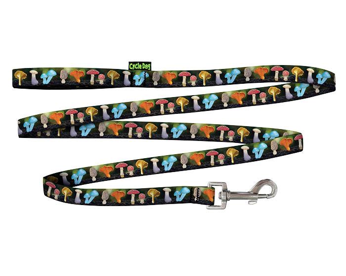 Cycle Dog Ecoweave SkinnyWidth Dog Leash, Mushrooms, 6-ft