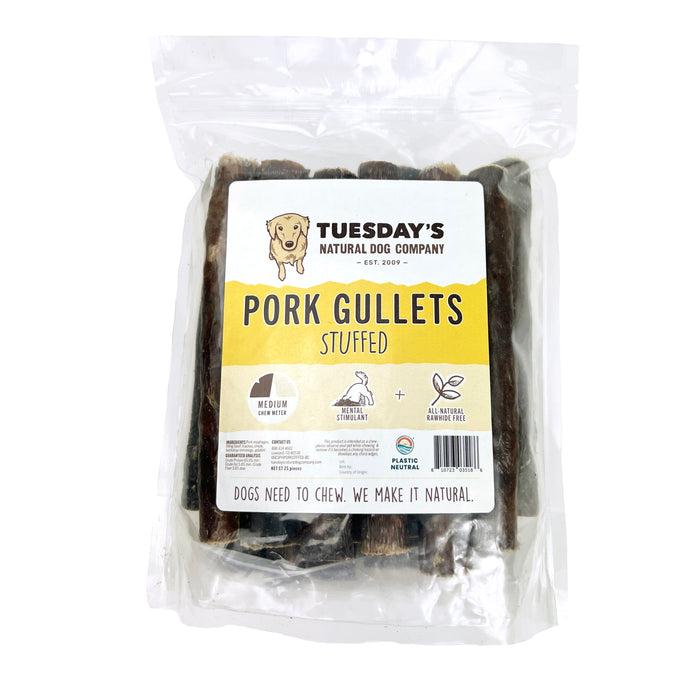 Tuesday's Natural Dog Company Stuffed Pork Gullets Dog Treats, 5-6-in