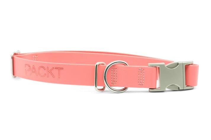 PACKT Ascent Quick Release Dog Collar, Coral, Medium