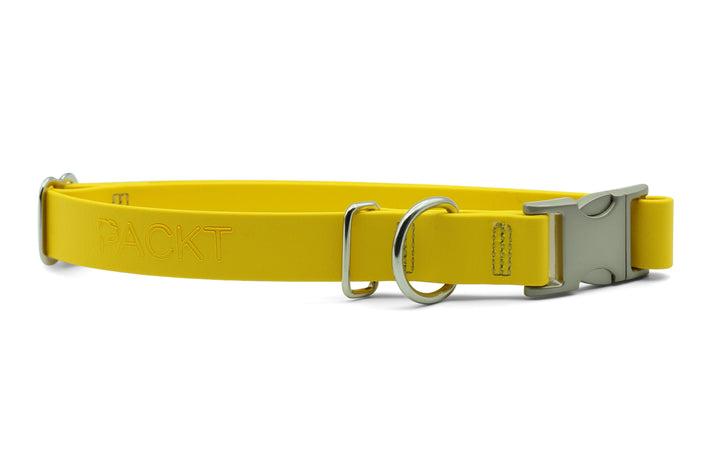 PACKT Ascent Quick Release Dog Collar, Lemon, Medium