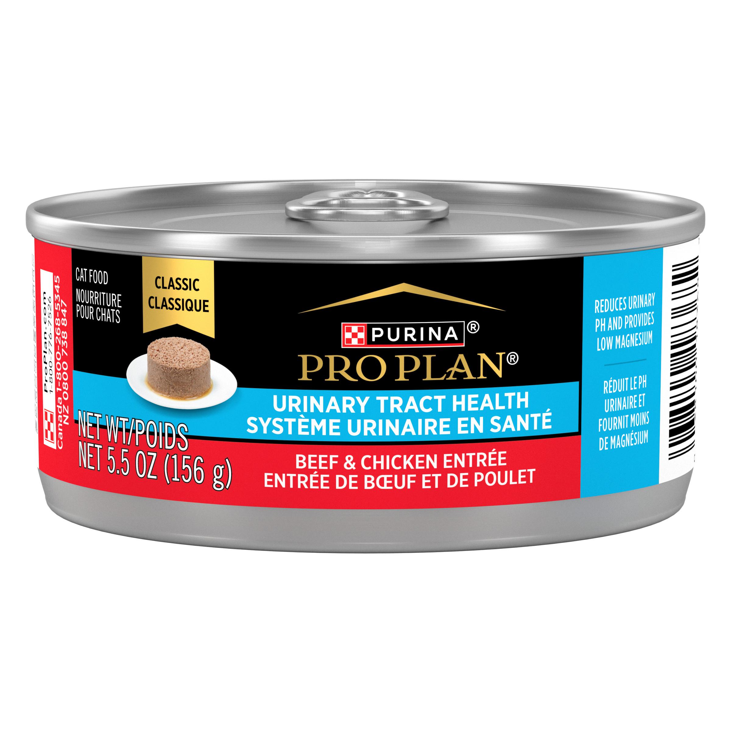 Purina Pro Plan Urinary Tract Health Beef & Chicken Entree Wet Cat Food Can, 5.5-oz