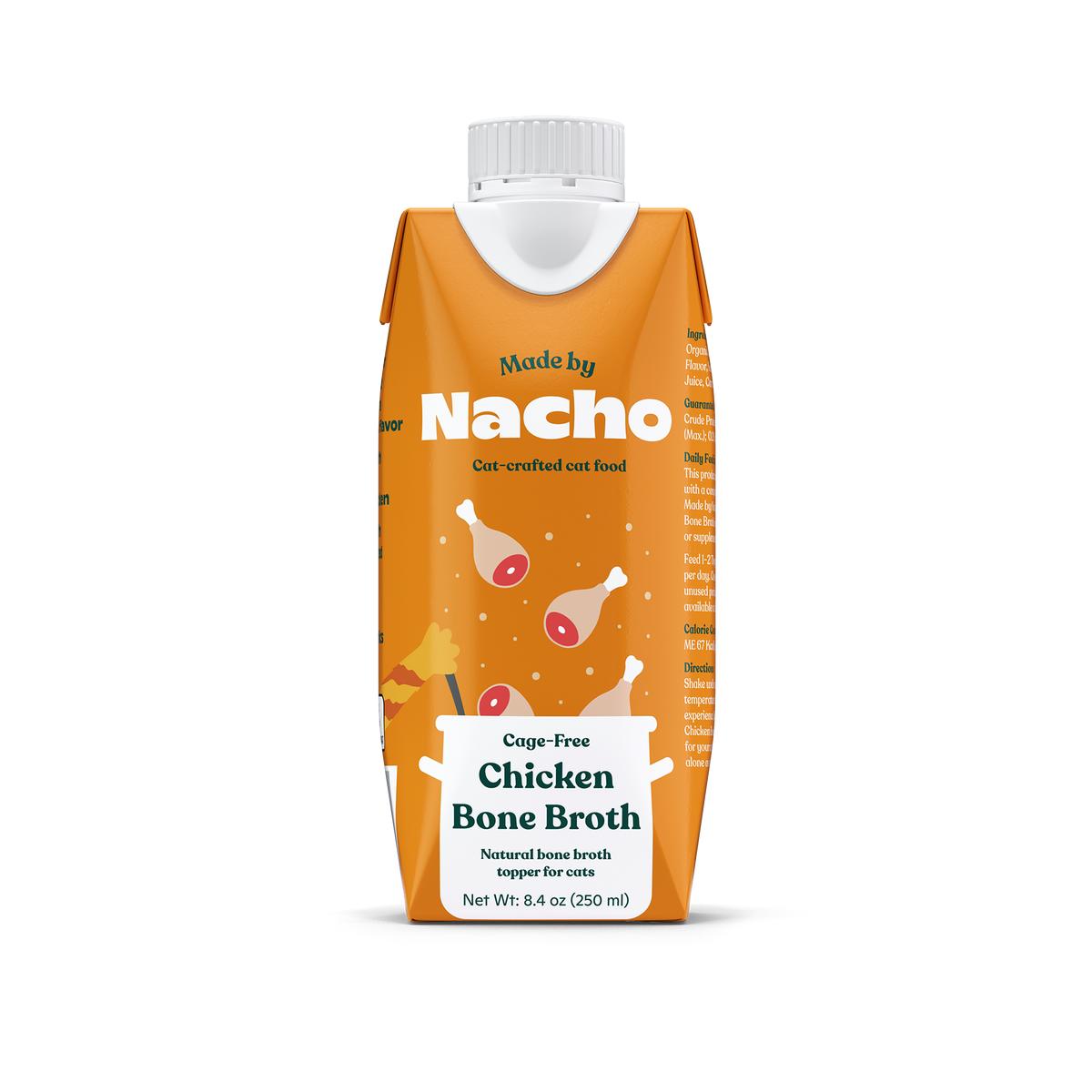 Made By Nacho Cage-Free Chicken Bone Broth Cat Food Topper