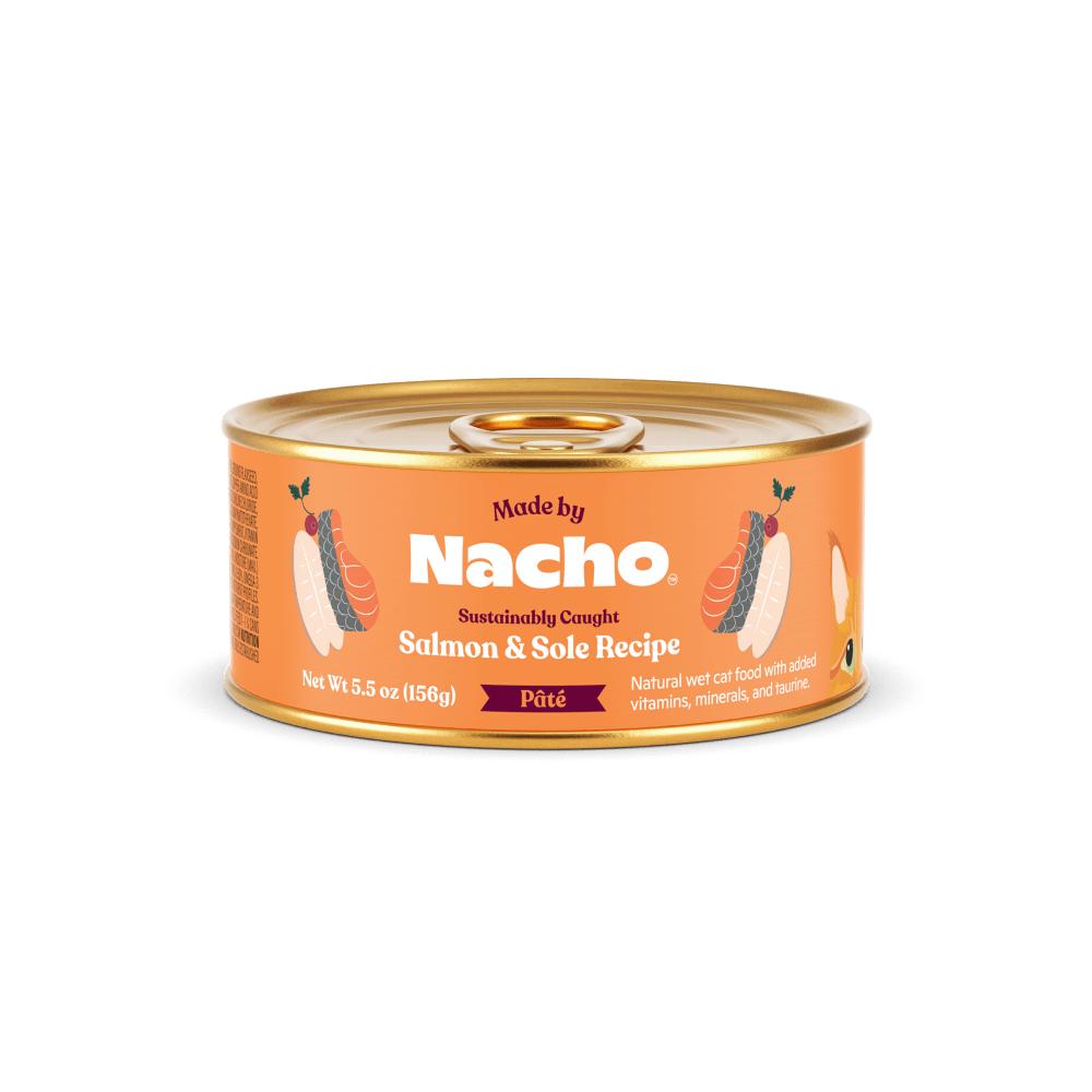 Made By Nacho Sustainably-Caught Salmon & Sole Pate Wet Cat Food Can, 5.5-oz