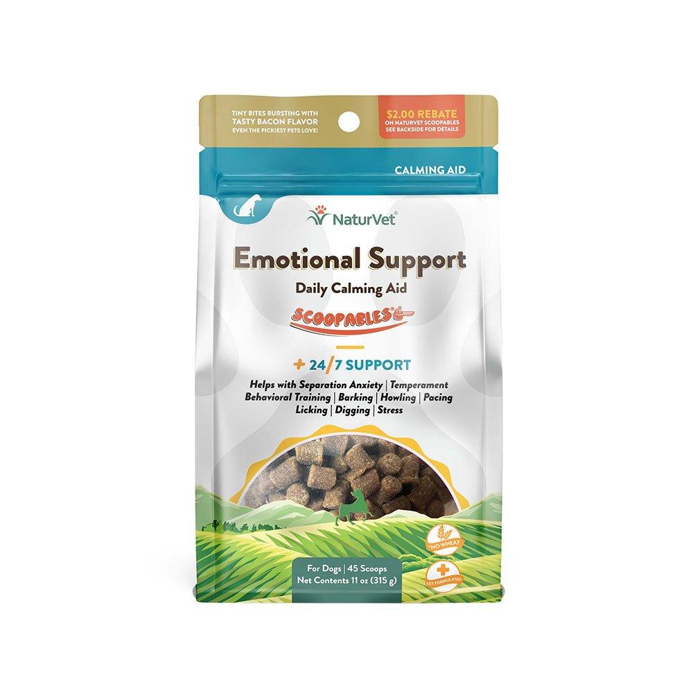 NaturVet Scoopables Emotional Support Daily Calming Aid Dog Supplement, 11-oz