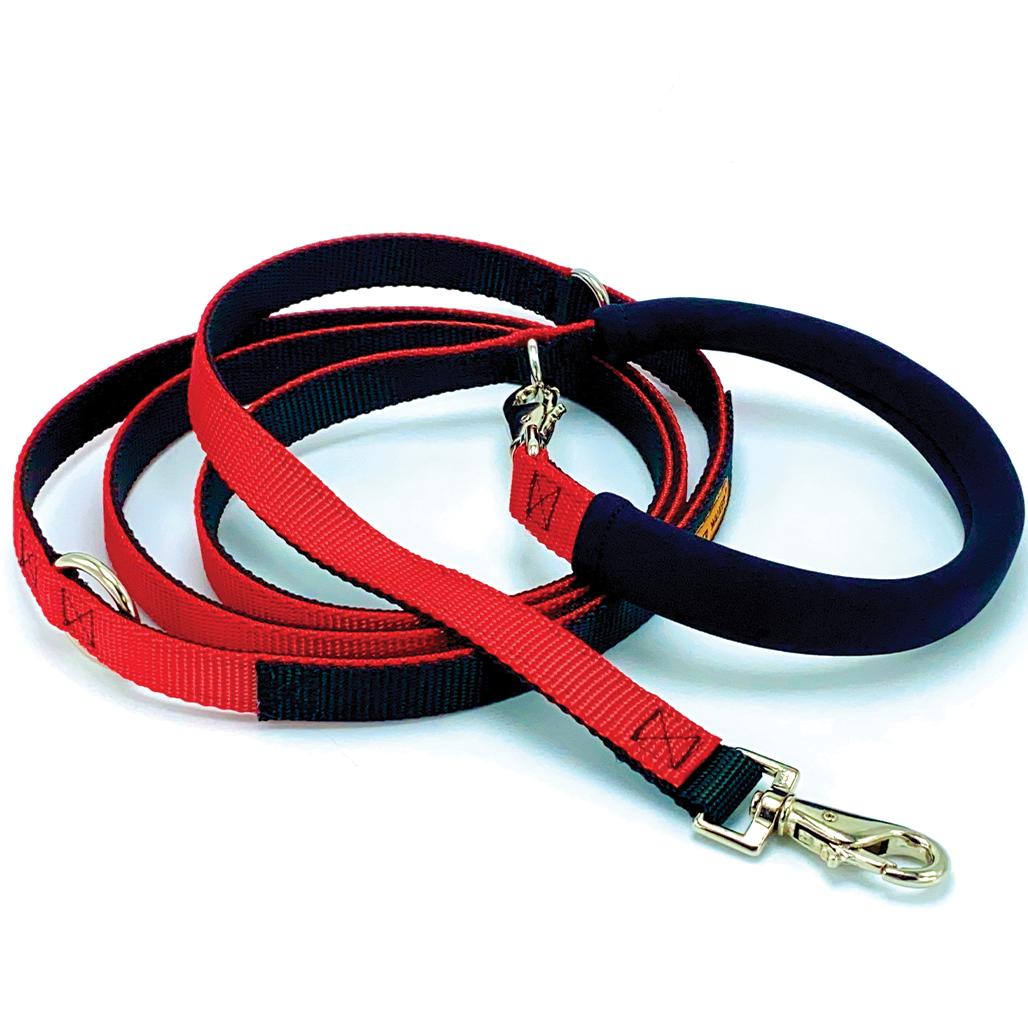 Dolan's Dog Doodads The Cruiser Multi-Functional Dog Leash, Navy, 5/8-in x 7-ft