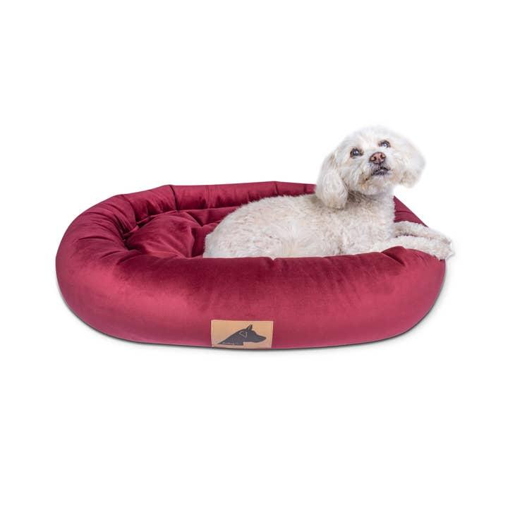 Roxbury Pet The Robertson Round Dog Bed, Tobacco, Small
