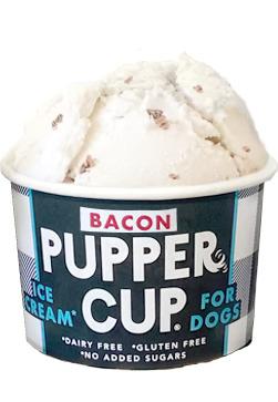 The Pupper Cup Bacon Ice Cream for Dogs, 3-oz