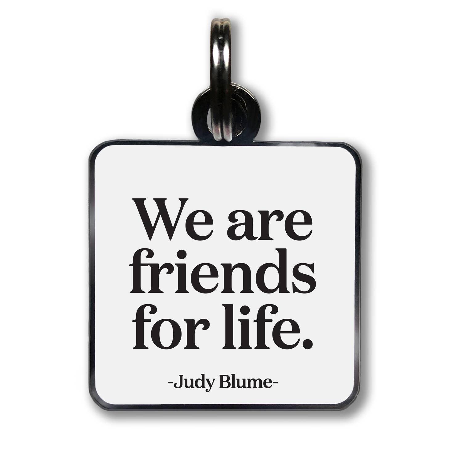 Quotable friends for life Pet Collar Charms