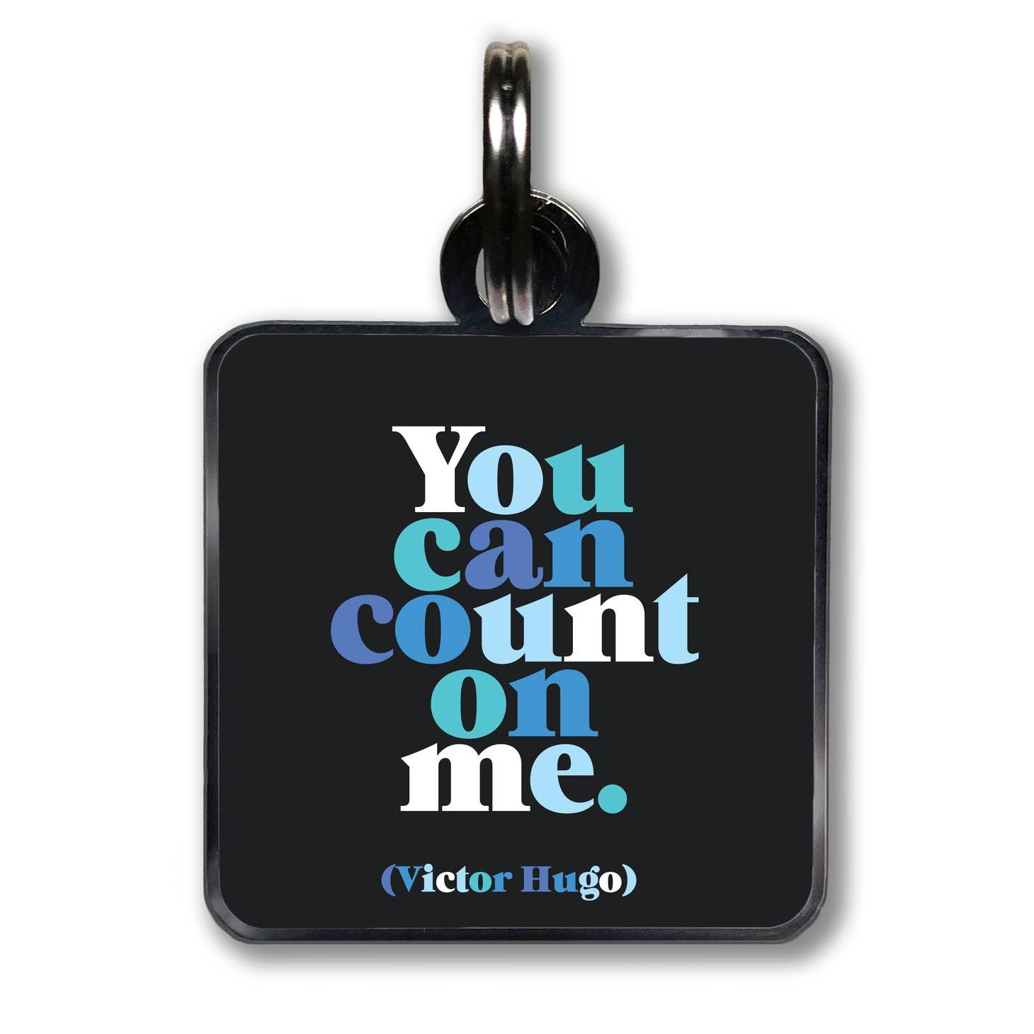 Quotable count on me Pet Collar Charms