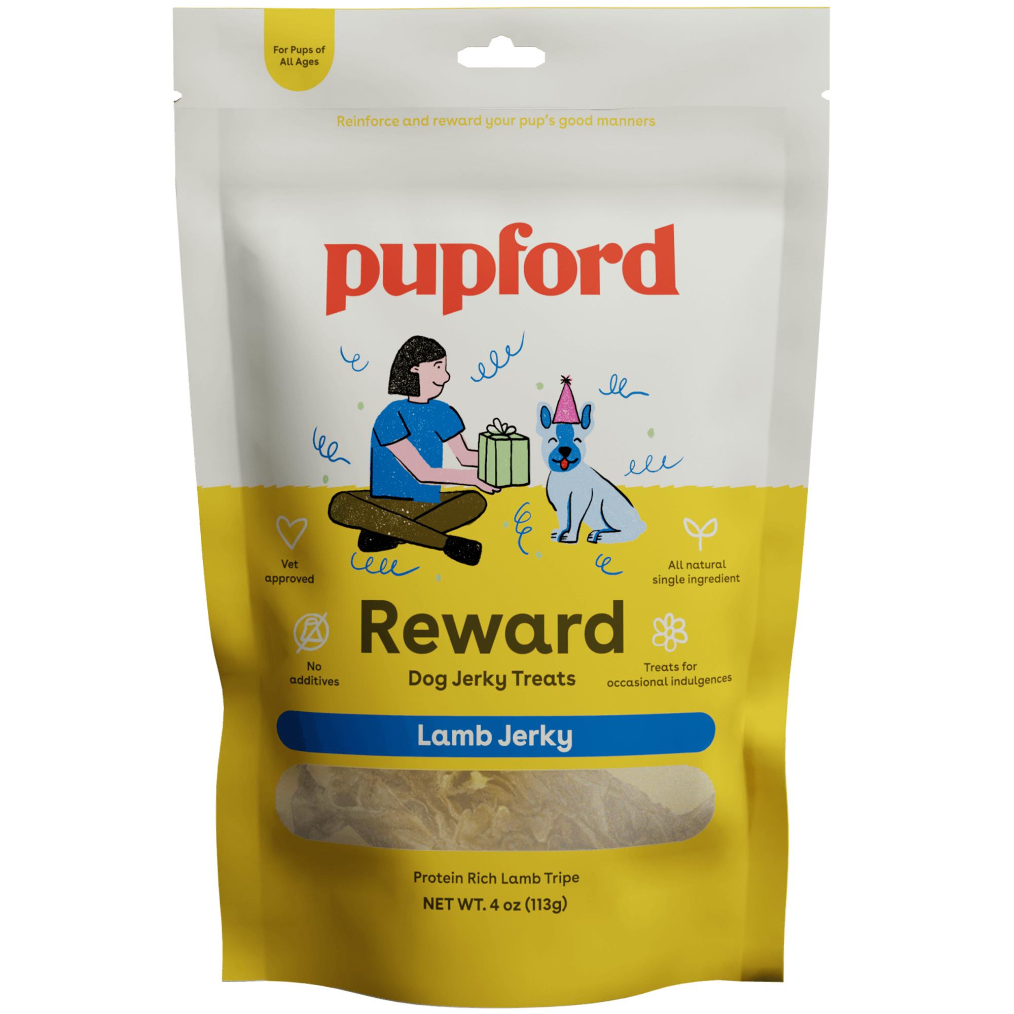 Pupford Lamb Jerky Dog Treats, 3.5-oz