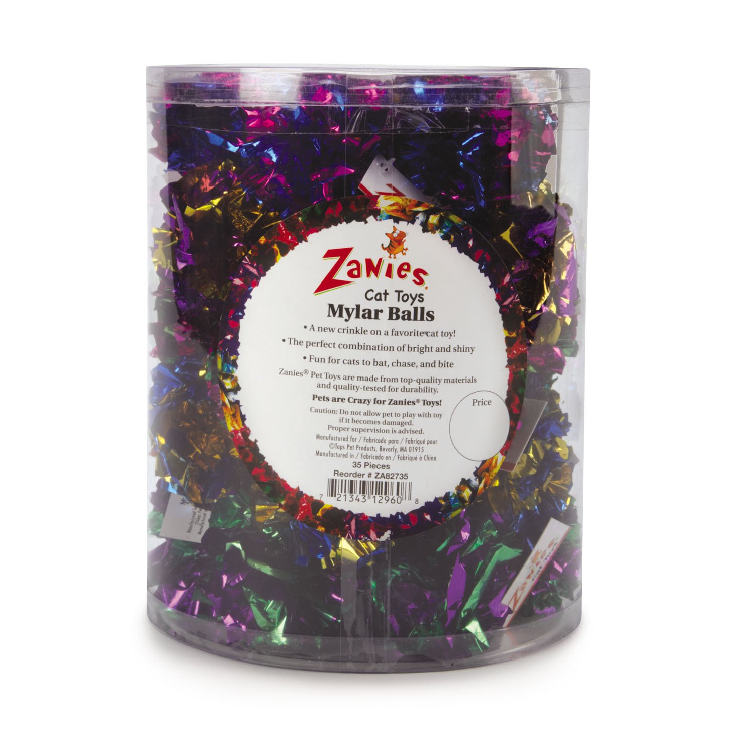Zanies Mylar Ball Cat Toy