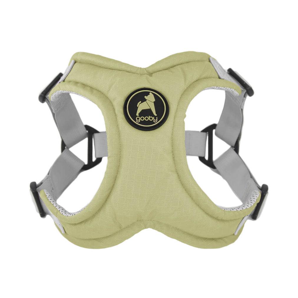 Gooby Memory Foam Step-In Dog Harness, Green, Medium