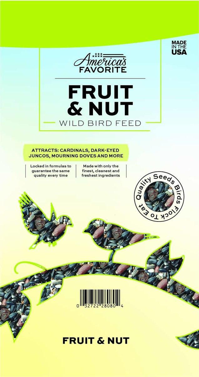 America's Favorite Fruit & Nut Mix Wild Bird Food, 7-lb