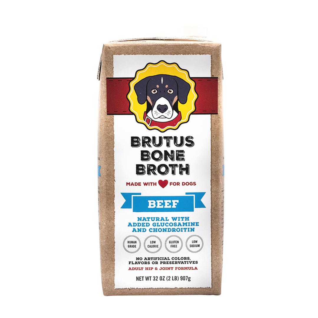 Brutus Bone Broth Beef Hip & Joint Formula Dog Food Topper, 32-oz