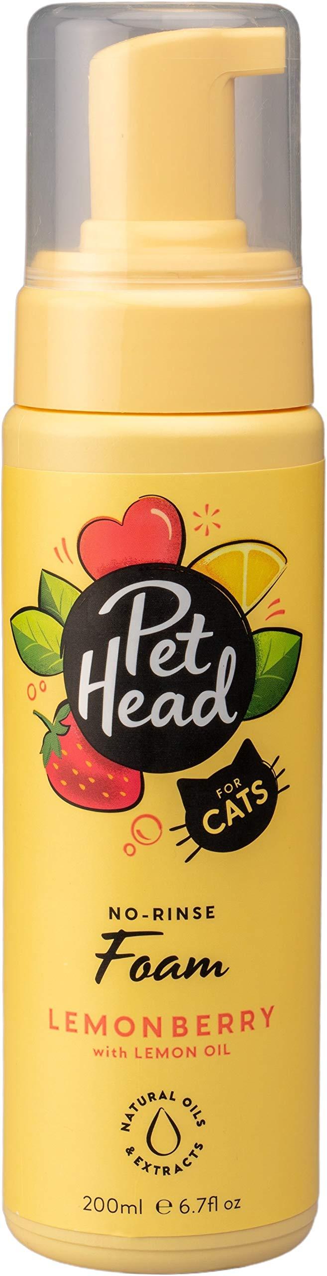 Pet Head No-Rinse Foam for Cats, 6.7-oz