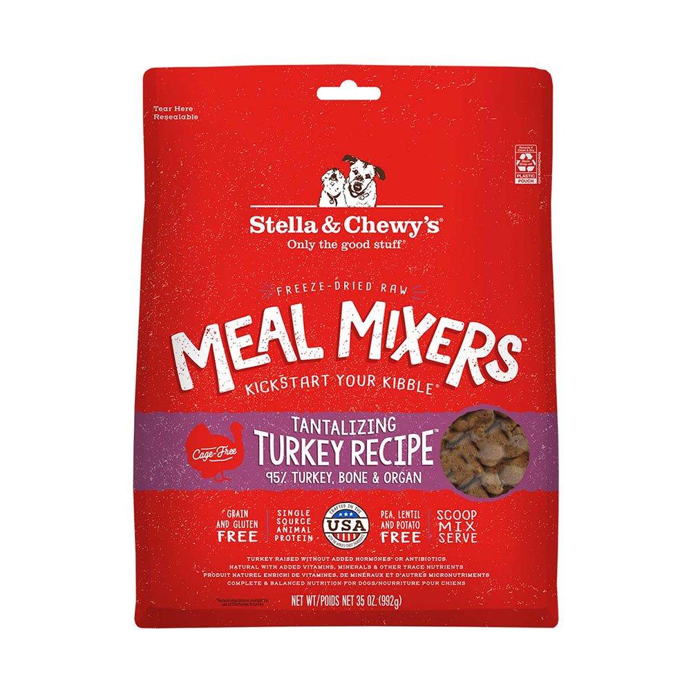Stella & Chewy's Tantalizing Turkey Meal Mixers Grain-Free Freeze-Dried Dog Food, 35-oz