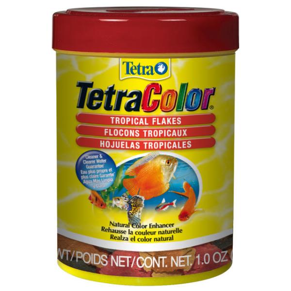 Tetra TetraColor Tropical Flakes Fish Food, 1-oz