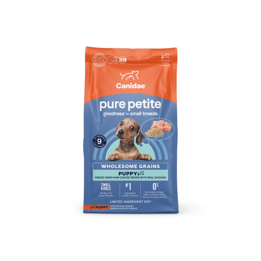 Canidae Pure Petite Goodness Freeze-Dried Raw Coated Recipe with Chicken Small Breed Puppy Dry Dog Food, 4-lb