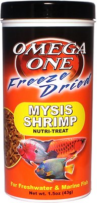 Omega One Freeze-Dried Mysis Shrimp Freshwater & Marine Fish Treat