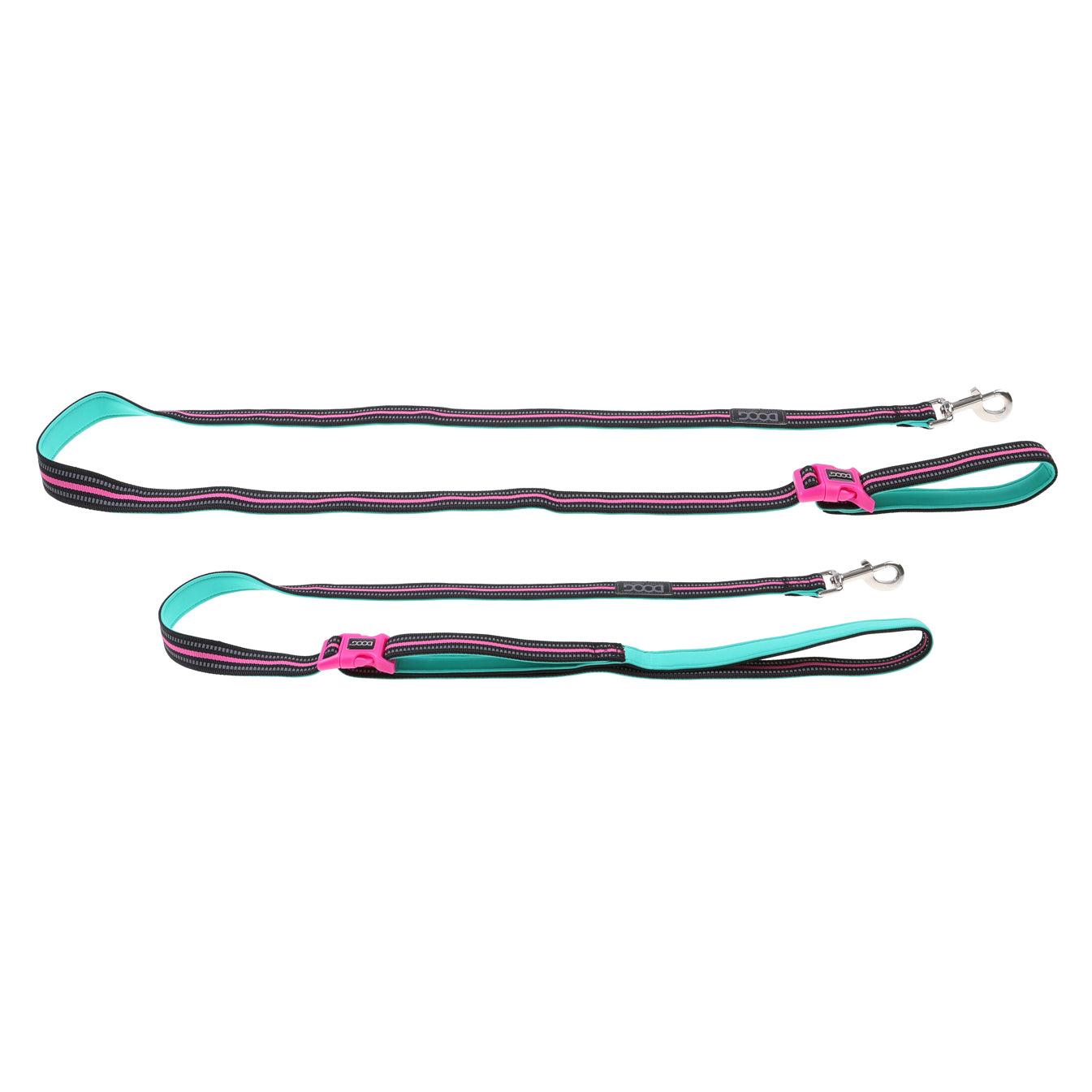 DOOG Neoprene Clip It Dog Leash, Neon Rin Tin Tin