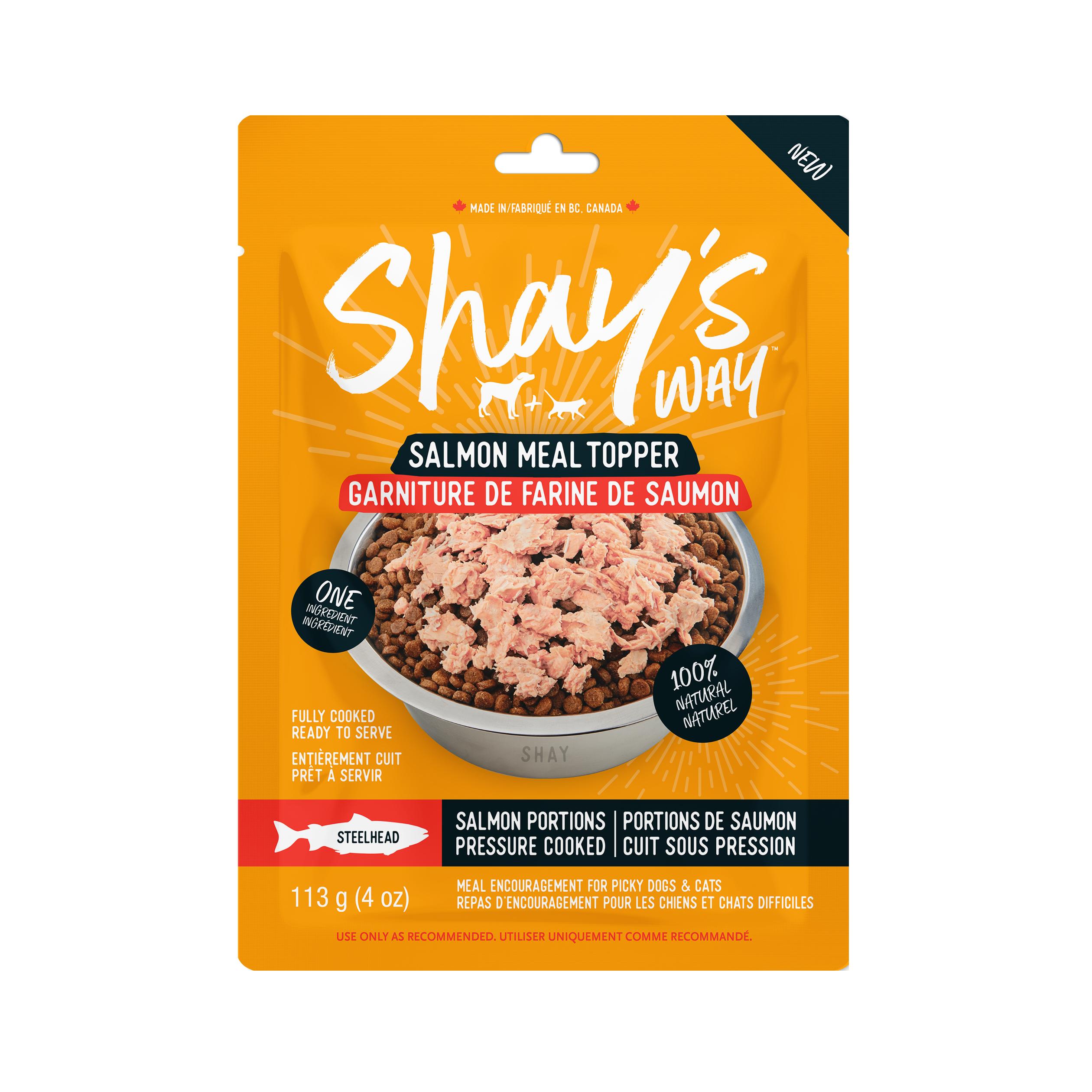 Shay's Way Steelhead Salmon Meal Topper for Dogs & Cats, 4-oz