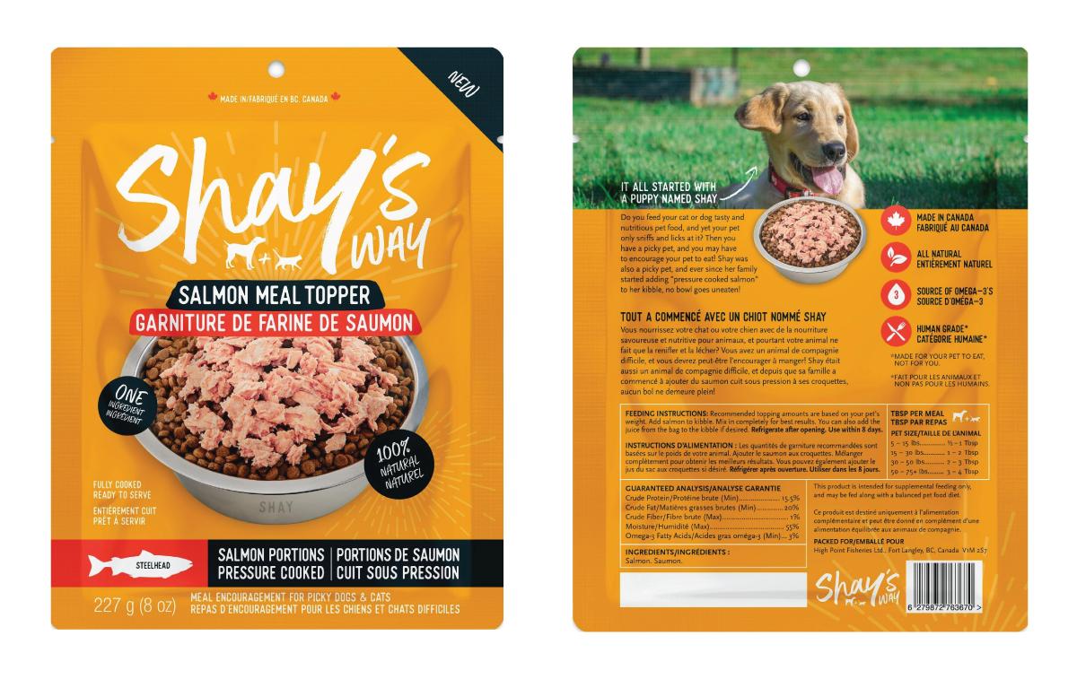 Shay's Way Steelhead Salmon Meal Topper for Dogs & Cats, 8-oz