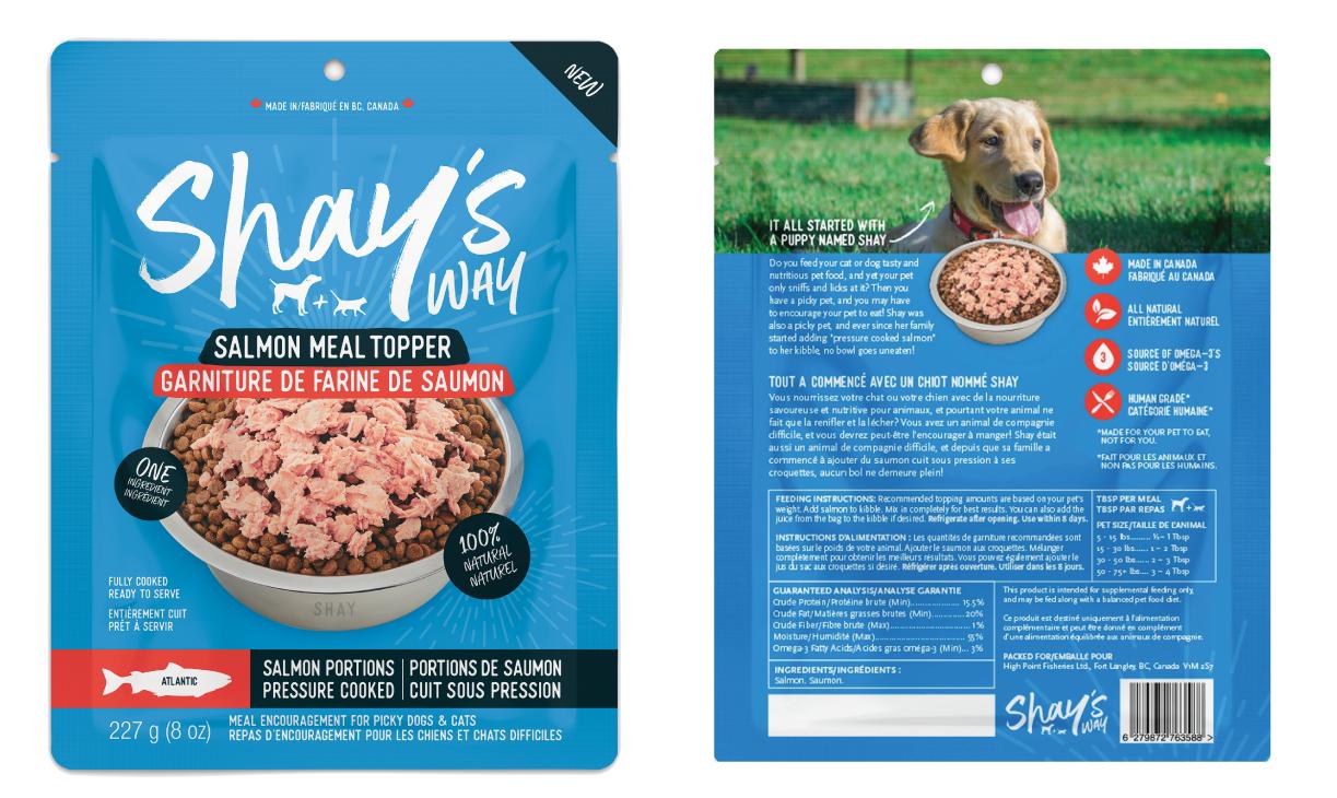 Shay's Way Atlantic Salmon Meal Topper for Dogs & Cats, 8-oz