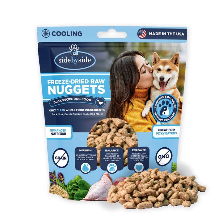 Side By Side Cooling Duck Nuggets Freeze-Dried Dog Food, 18-oz