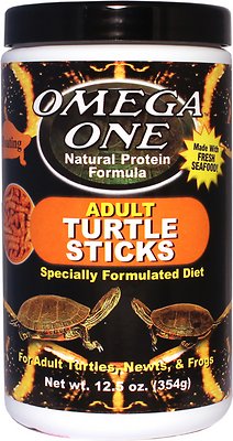 Omega One Adult Turtle Floating Sticks Food