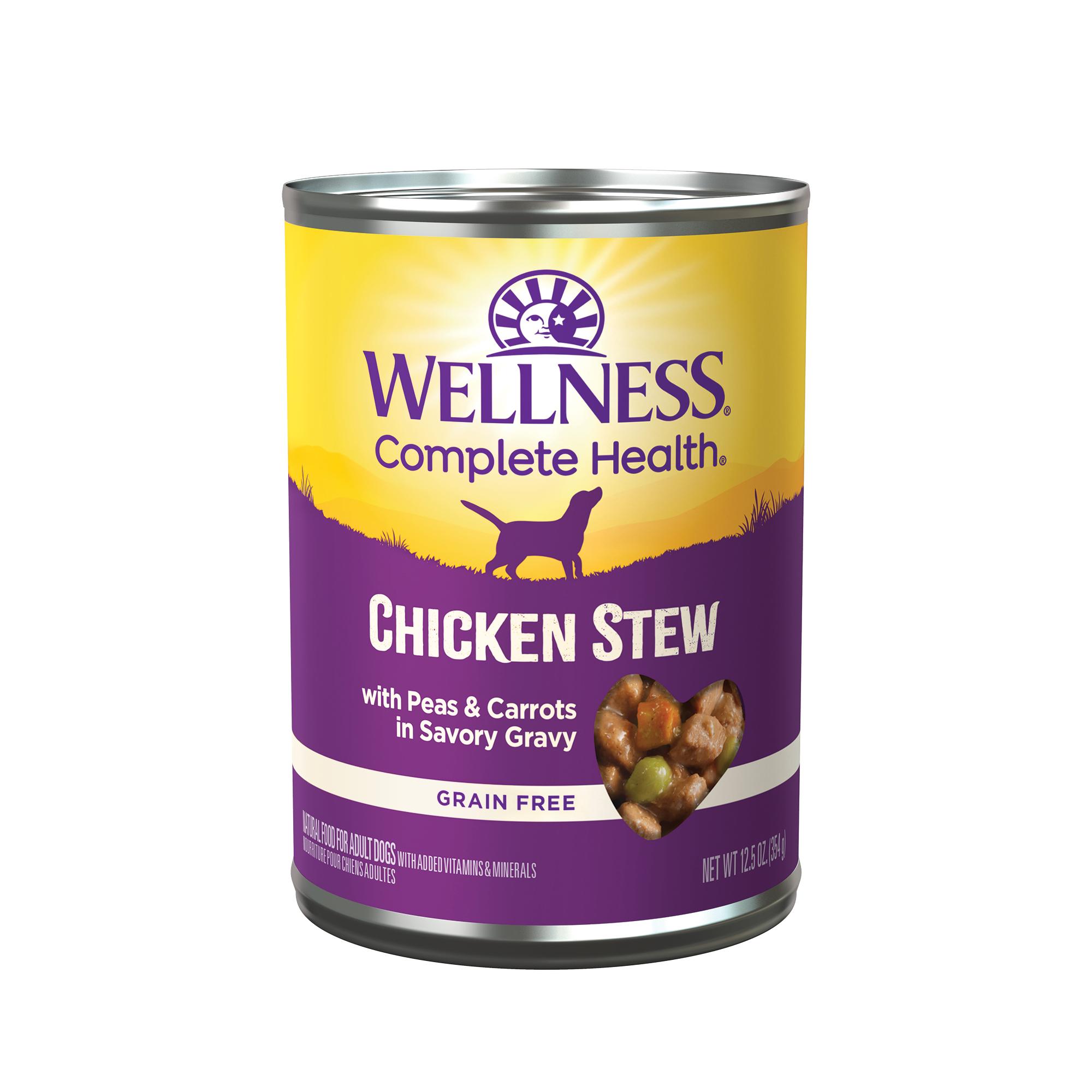 Wellness Complete Health Chicken Stew Grain-Free Wet Dog Food Can