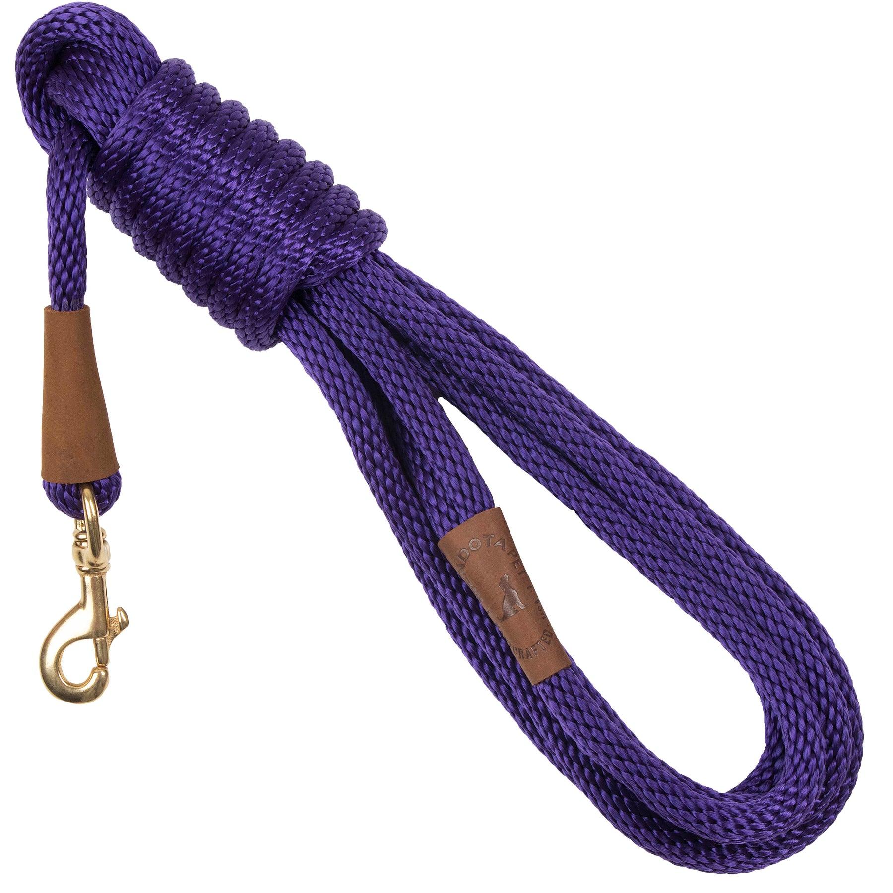 Mendota Pet Long Snap Dog Leash, Purple