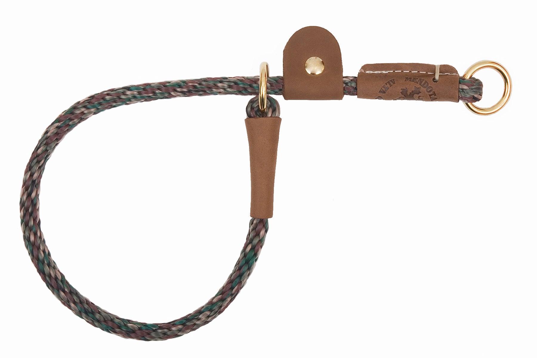 Mendota Pet Pro Trainer Slip Collar with Tab for Dogs, Camo, 3/8-in x 18-in