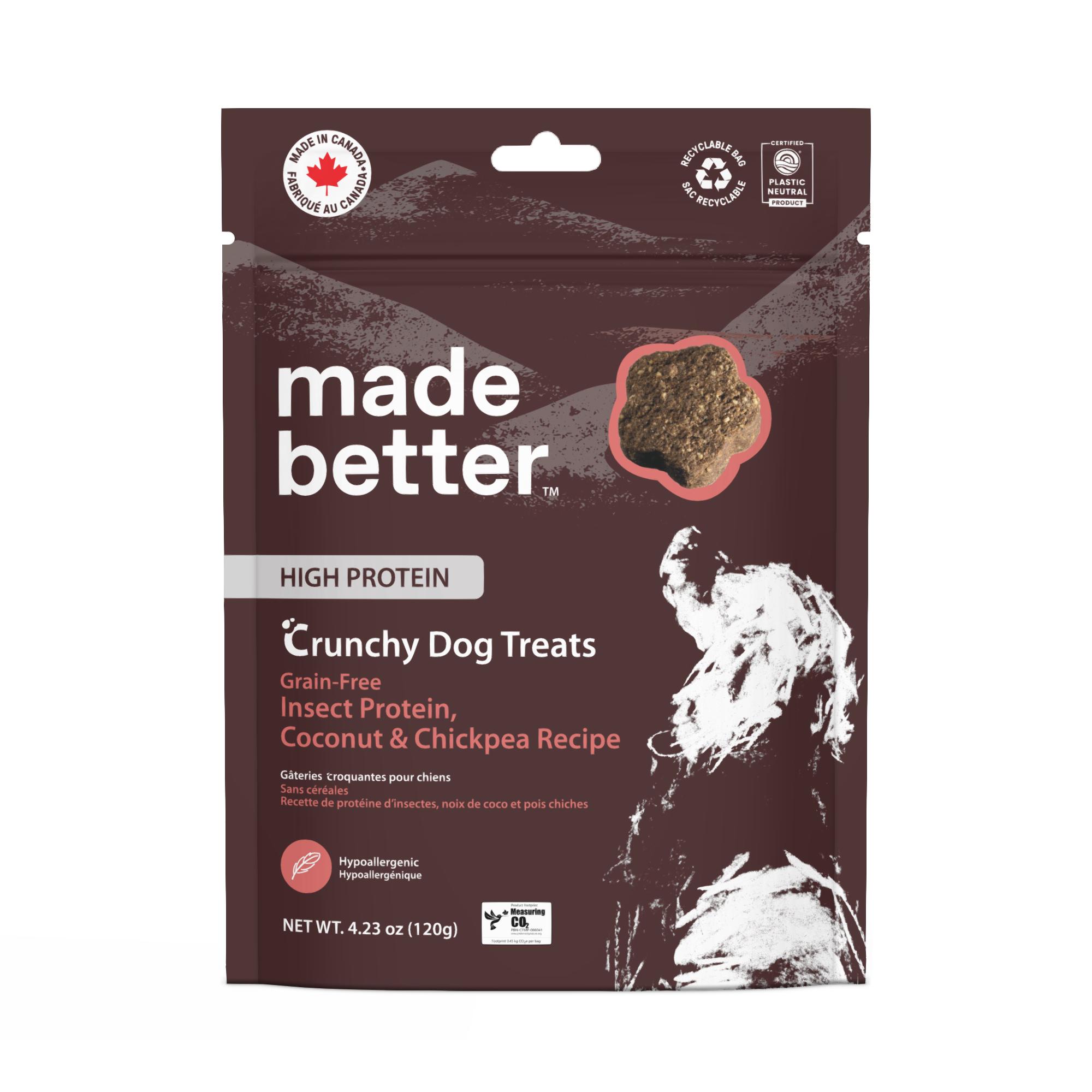 Made Better Insect Protein, Coconut & Chickepea Grain-Free Dog Treats
